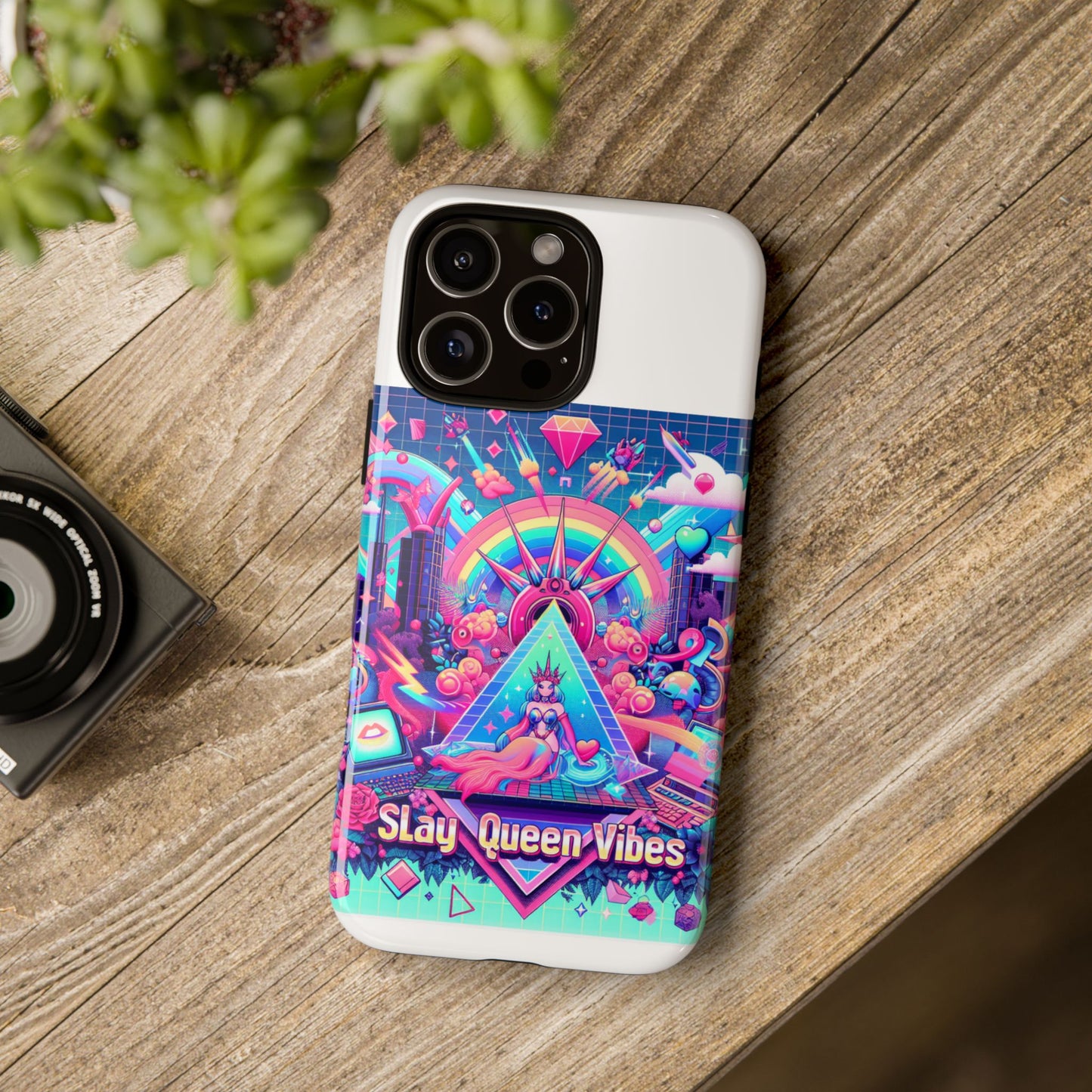 slay queen vibes 3d wrap protective phone case for women