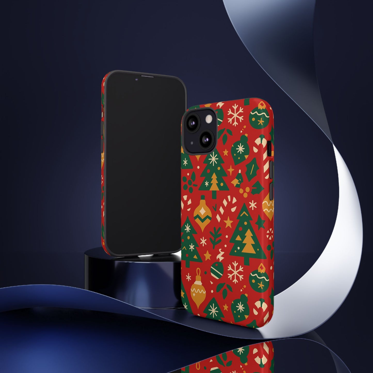 multicolor 3d wrap protective phone case with festive holiday design – fun retro style for smartphone protection compatible with iphone 13, 14, 15 & 16 – all models including pro, pro max & plus