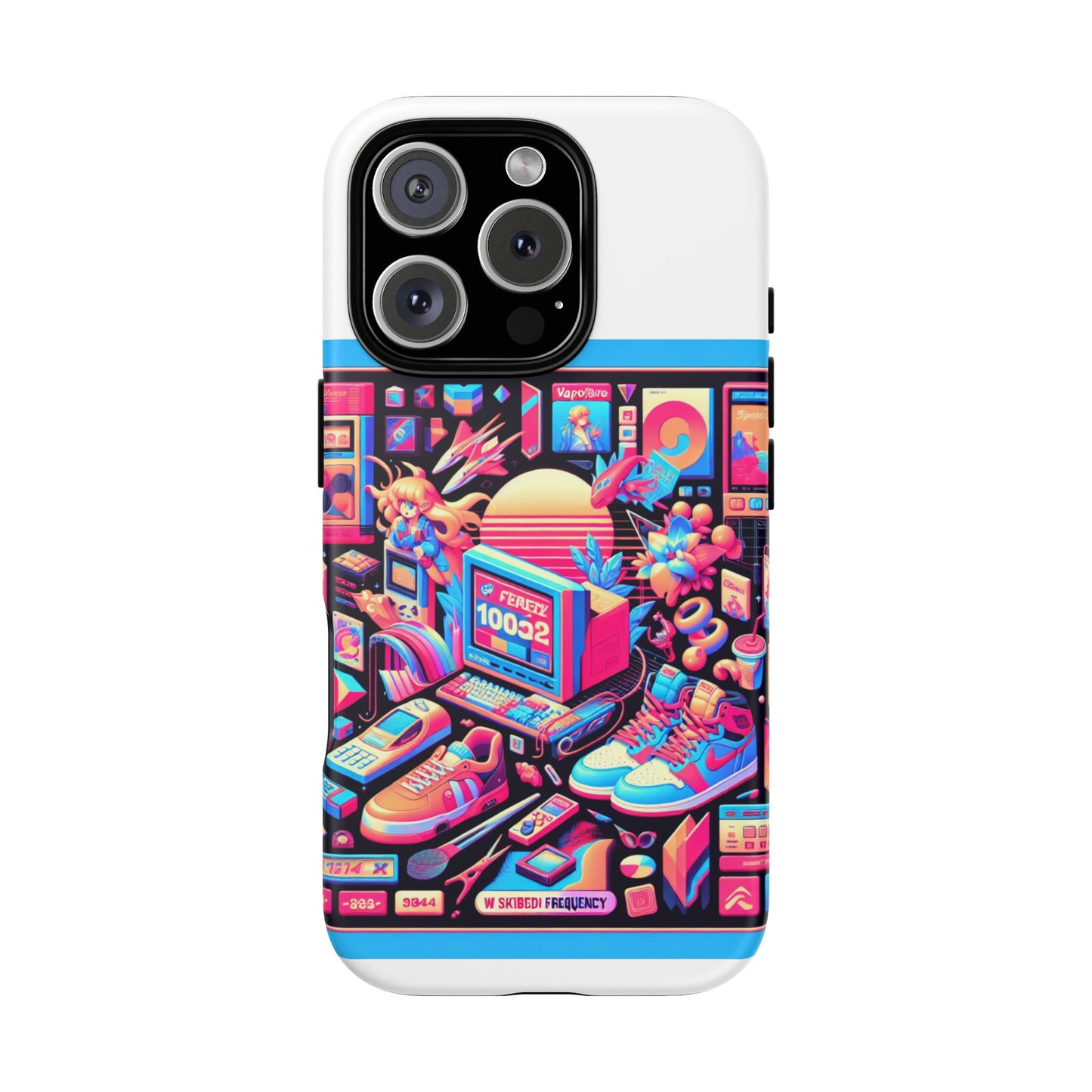 w skibidi frequency 3d wrap protective phone case for anime lovers, durable tpu silicone, shock absorbing, uv protected, glossy or matte finish, unique gift idea