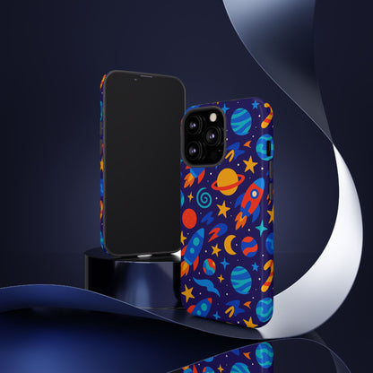 Vibrant Space Theme Protective Phone Case with 3D Wrap Design for Unique Expression Compatible with iPhone 13, 14, 15 & 16 – all models including Pro, Pro Max & Plus