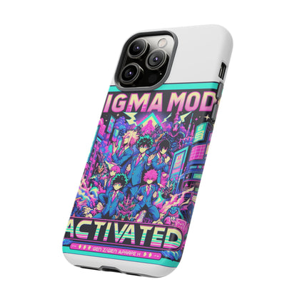 Vibrant Sigma Mode Activated Protective Phone Case for Anime Lovers, 3D Wrap Design, Durable TPU Silicone, UV Protected, Stylish Drop Protection, Gift for Friends
