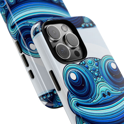 Cool Blue Animal Create 4 3D Wrap Protective Phone Case for Smartphones with Vibrant Animal Design and Shock Absorption