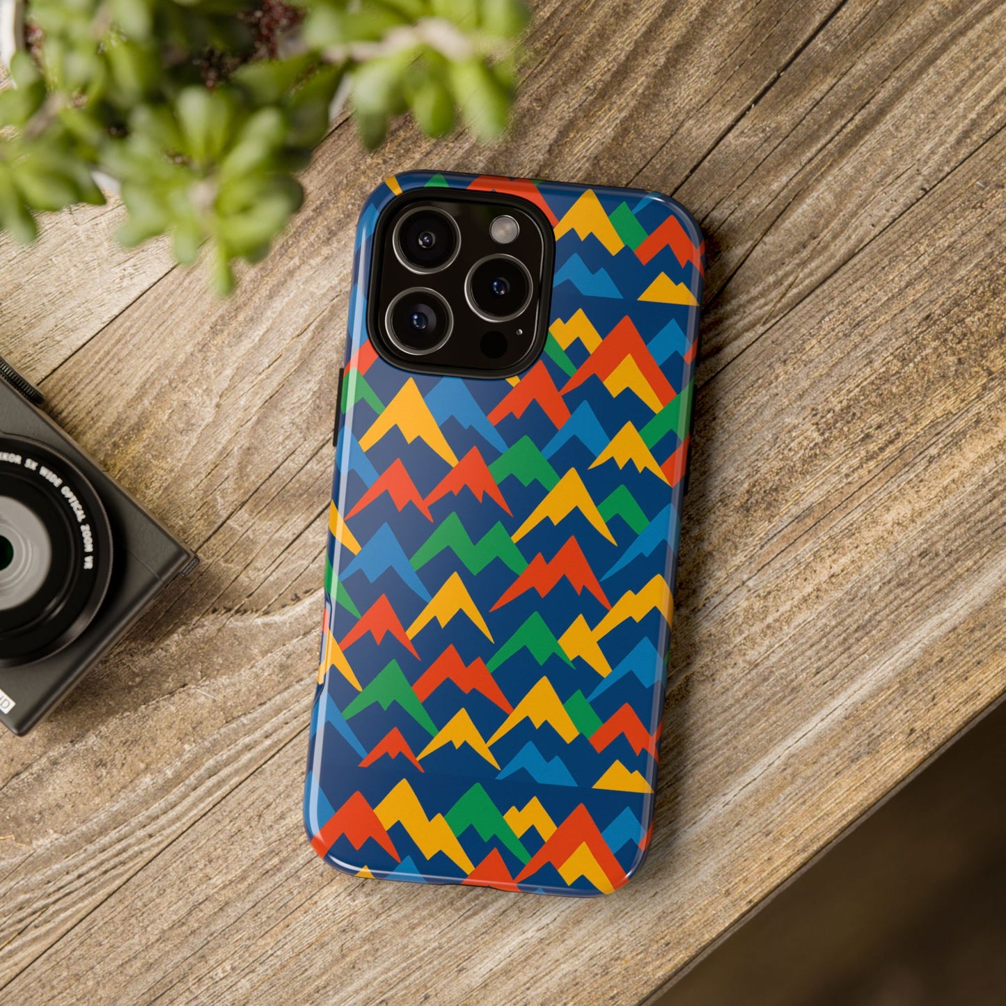 vibrant 3d mountain design phone case for stylish protection – unique accessory compatible with iphone 13, 14, 15 & 16 – all models including pro, pro max & plus