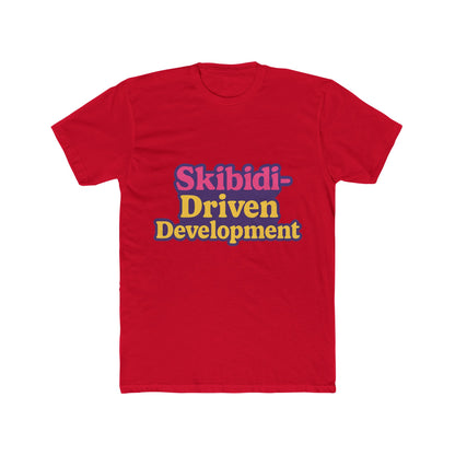 Skibidi-Driven Development Meme Purple Unisex T-Shirt - Trendy Viral Graphic Tee