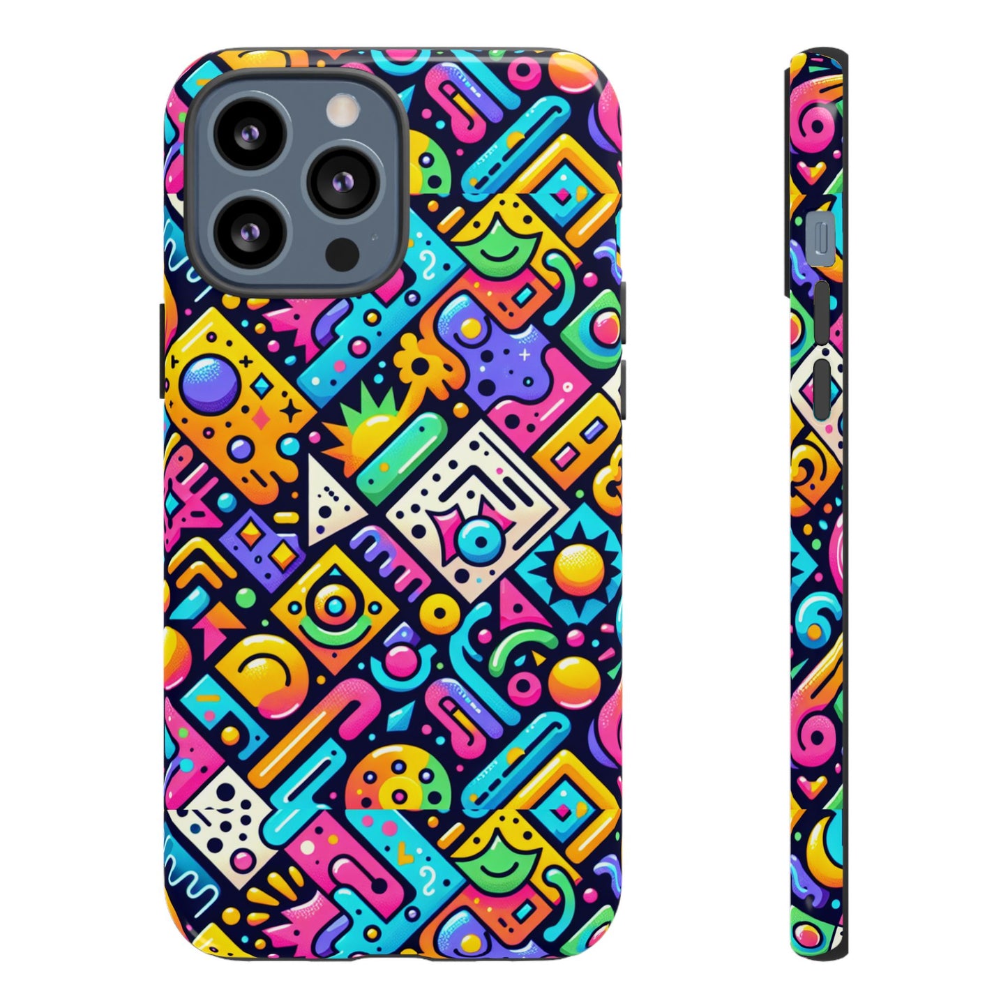 pattern image 2 vibrant 3d phone case for anime and comic fans stylish protection for smartphones compatible with iphone 13, 14, 15 & 16 – all models including pro, pro max & plus