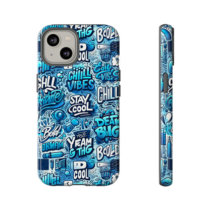 Vibrant 3D Wrap Protective Phone Case with Playful Blue Design for Stylish Protection Compatible with iPhone 13, 14, 15 & 16 – All Models Including Pro, Pro Max & Plus