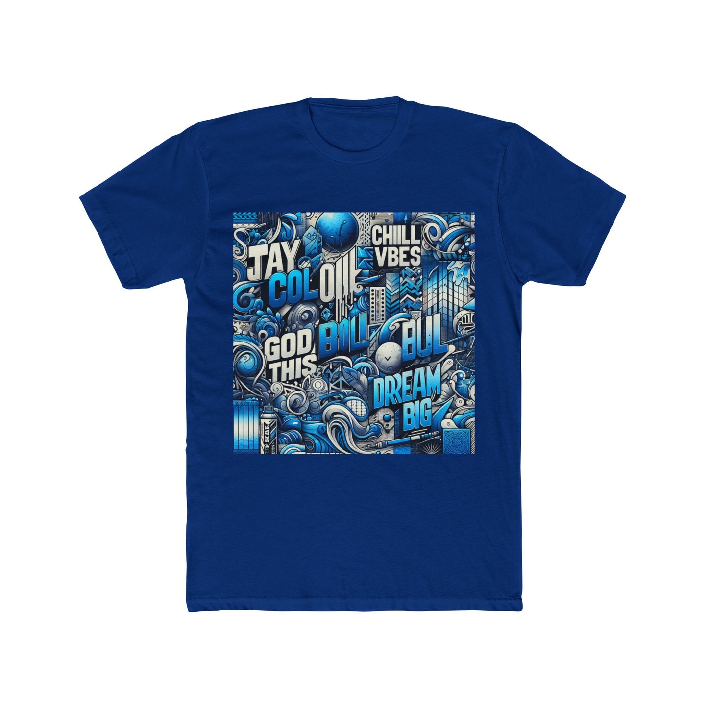 stylish & comfortable unisex t-shirt for men & women - aesthetic blue graphic tee