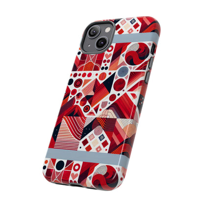 Pattern Image 8 Vibrant Shockproof Phone Case for Kids and Teens with Abstract Geometric Design Compatible with iPhone 13, 14, 15 & 16 – all models including Pro, Pro Max & Plus