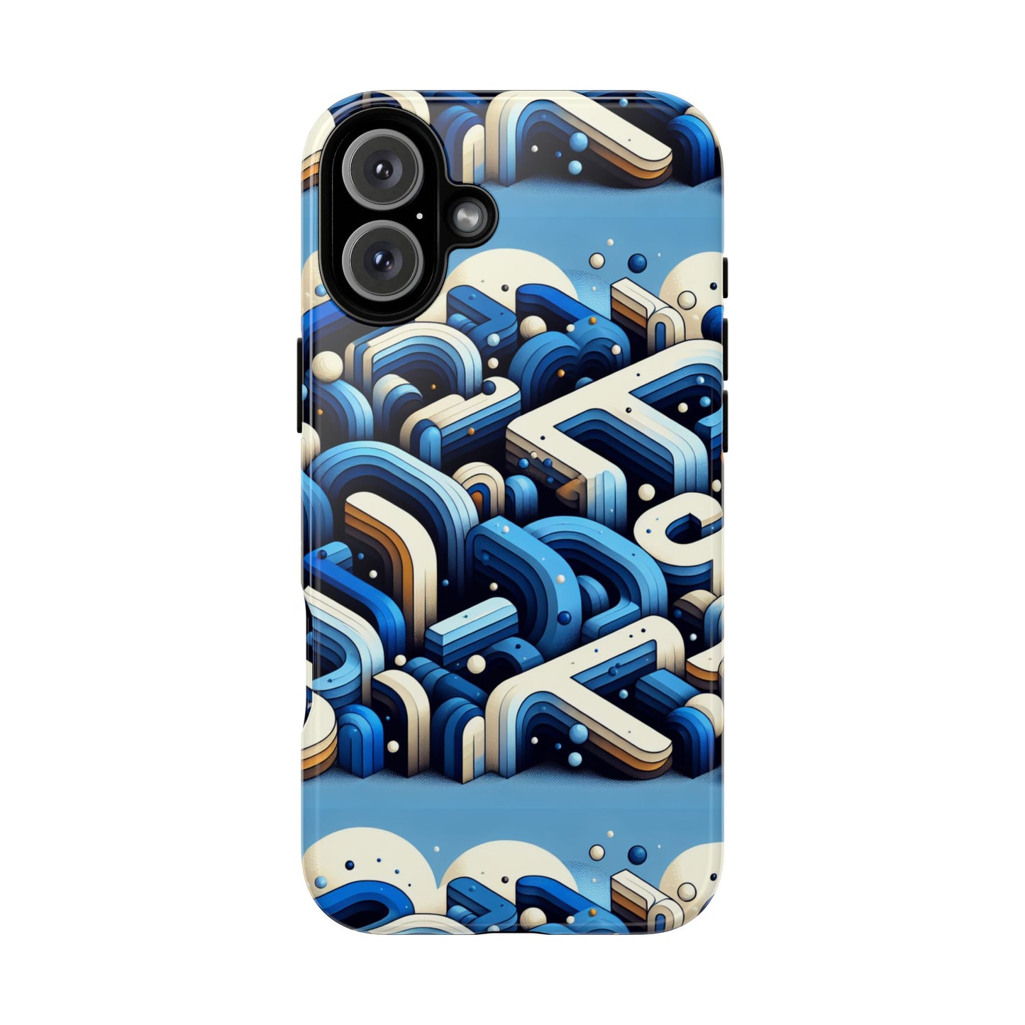 blue alphabet b phone case for men and women shockproof protective cover with 3d wrap design and uv protection