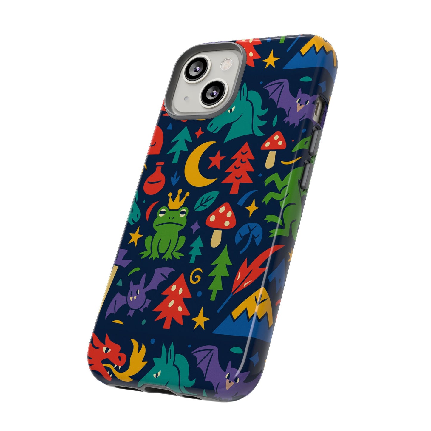vibrant 3d wrap protective phone case with playful fantasy design for unique smartphone accessories compatible with iphone 13, 14, 15 & 16 – all models including pro, pro max & plus