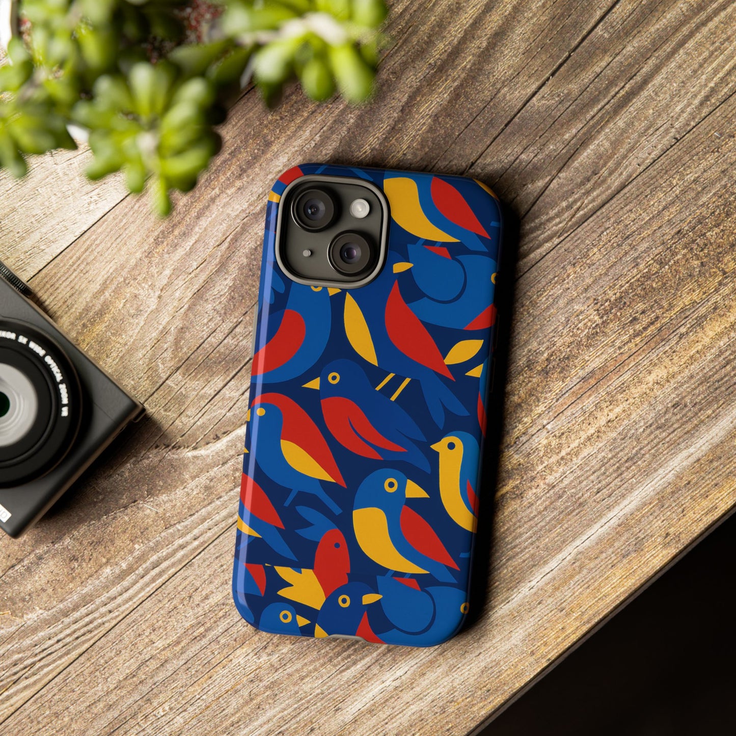 vibrant 3d wrap protective phone case with colourful bird design stylish accessory for men and women compatible with iphone 13, 14, 15 & 16 – all models including pro, pro max & plus