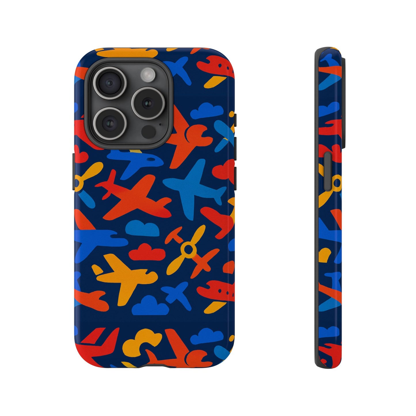 vibrant 3d wrap protective phone case with colourful aviation design for stylish protection compatible with iphone 13, 14, 15 & 16 – all models including pro, pro max & plus
