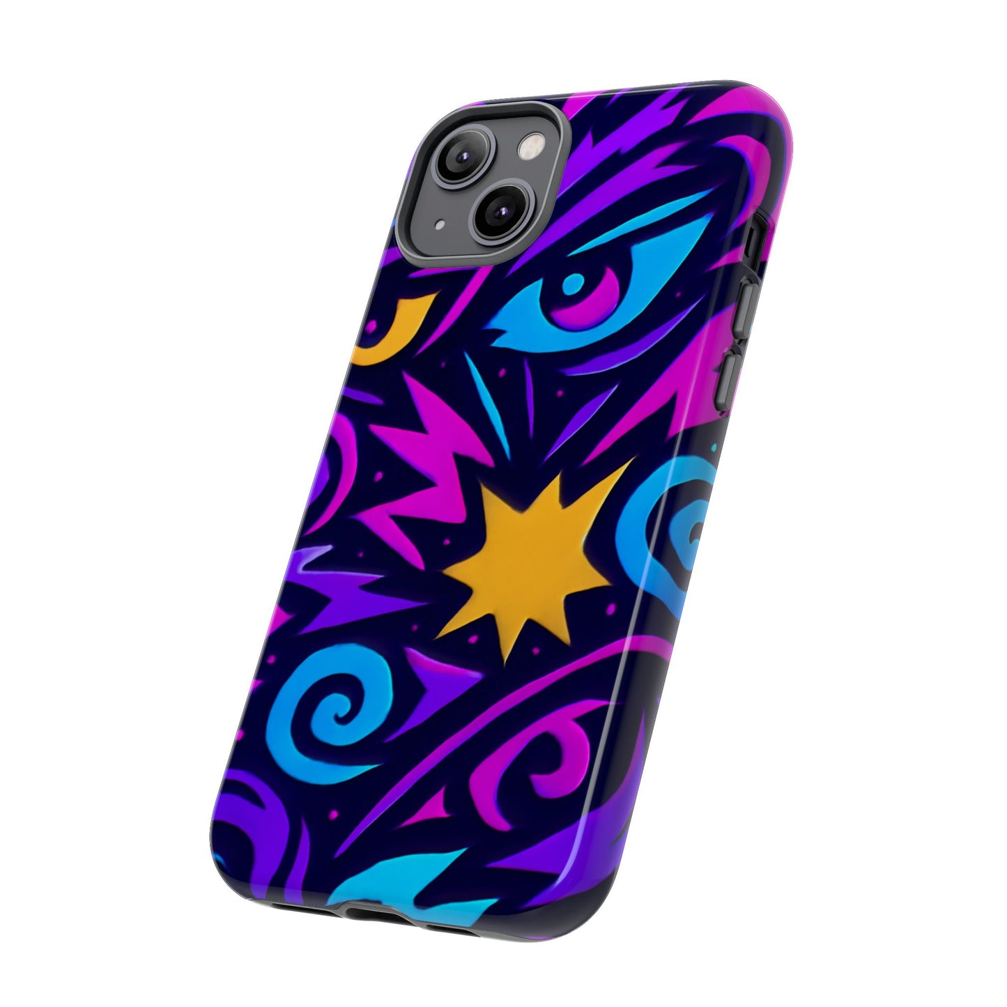 vibrant multicolour 3d wrap phone case for stylish protection and unique expression – compatible with iphone 13, 14, 15 & 16 – all models including pro, pro max & plus