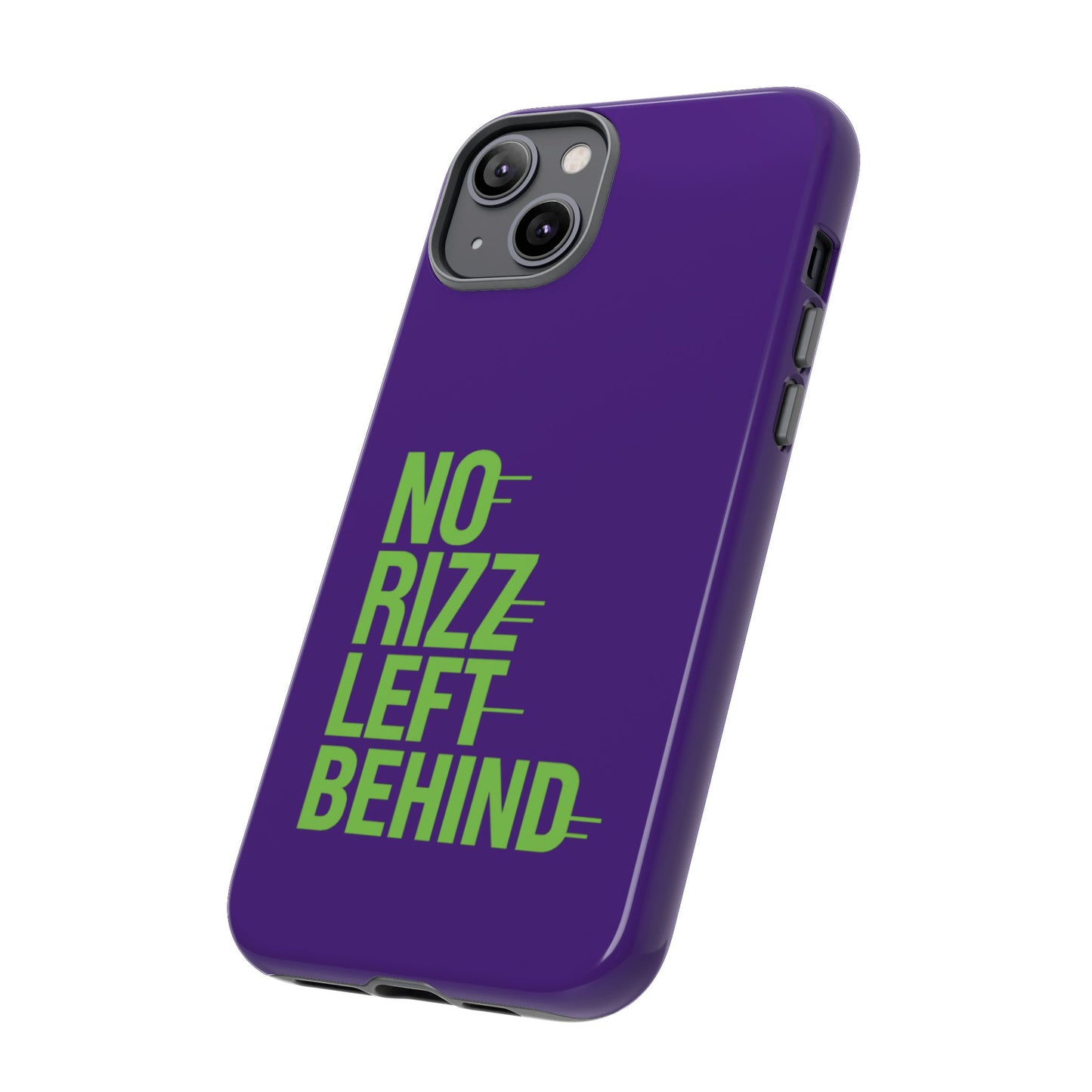 tough phone case - no rizz left behind - durable, stylish protection for active lifestyles - impact-resistant, dual layer, shock-absorbing tpu - perfect gift for tech lovers
