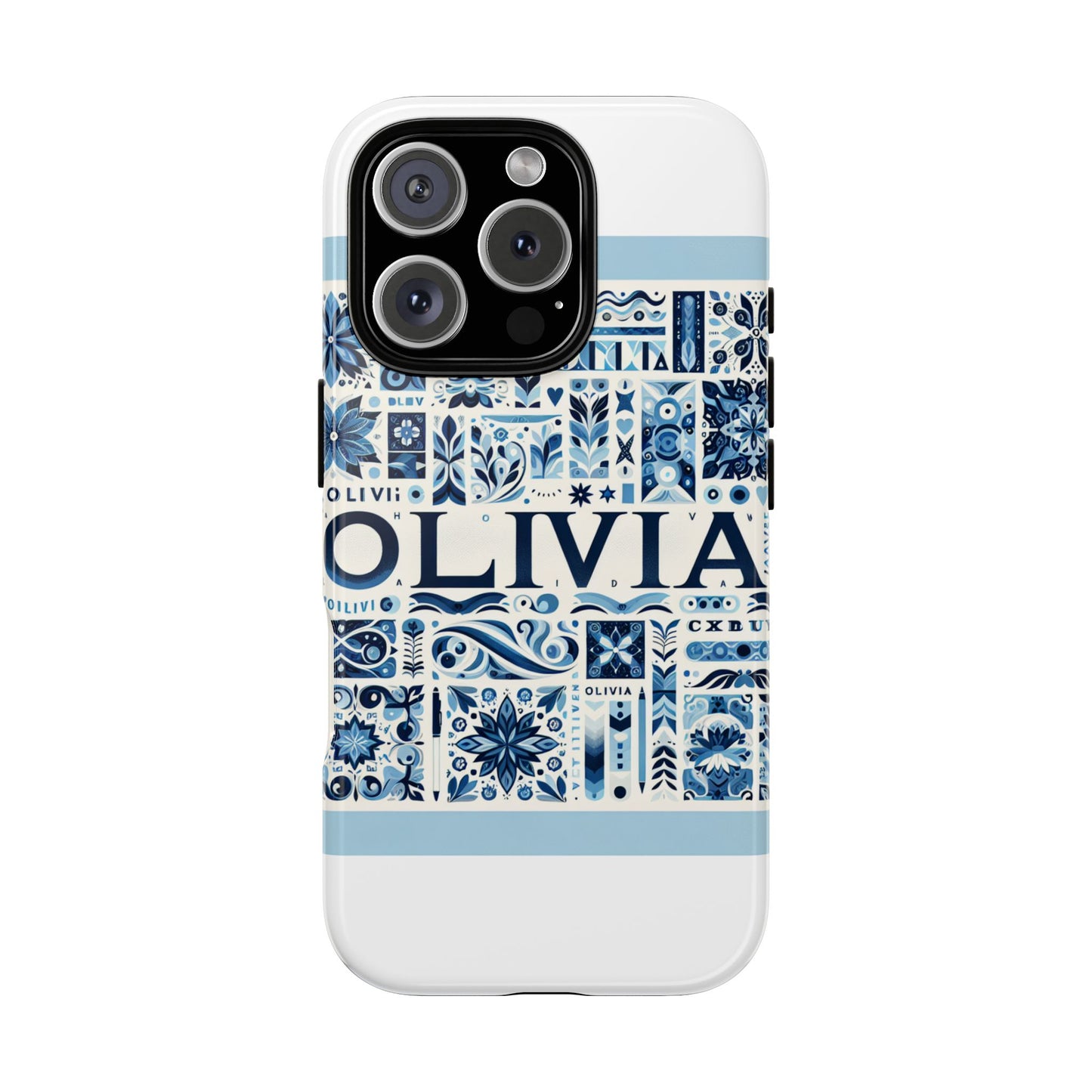 vibrant 3d wrap protective phone case in blue floral design for stylish protection compatible with iphone 13, 14, 15 & 16 – all models including pro, pro max & plus