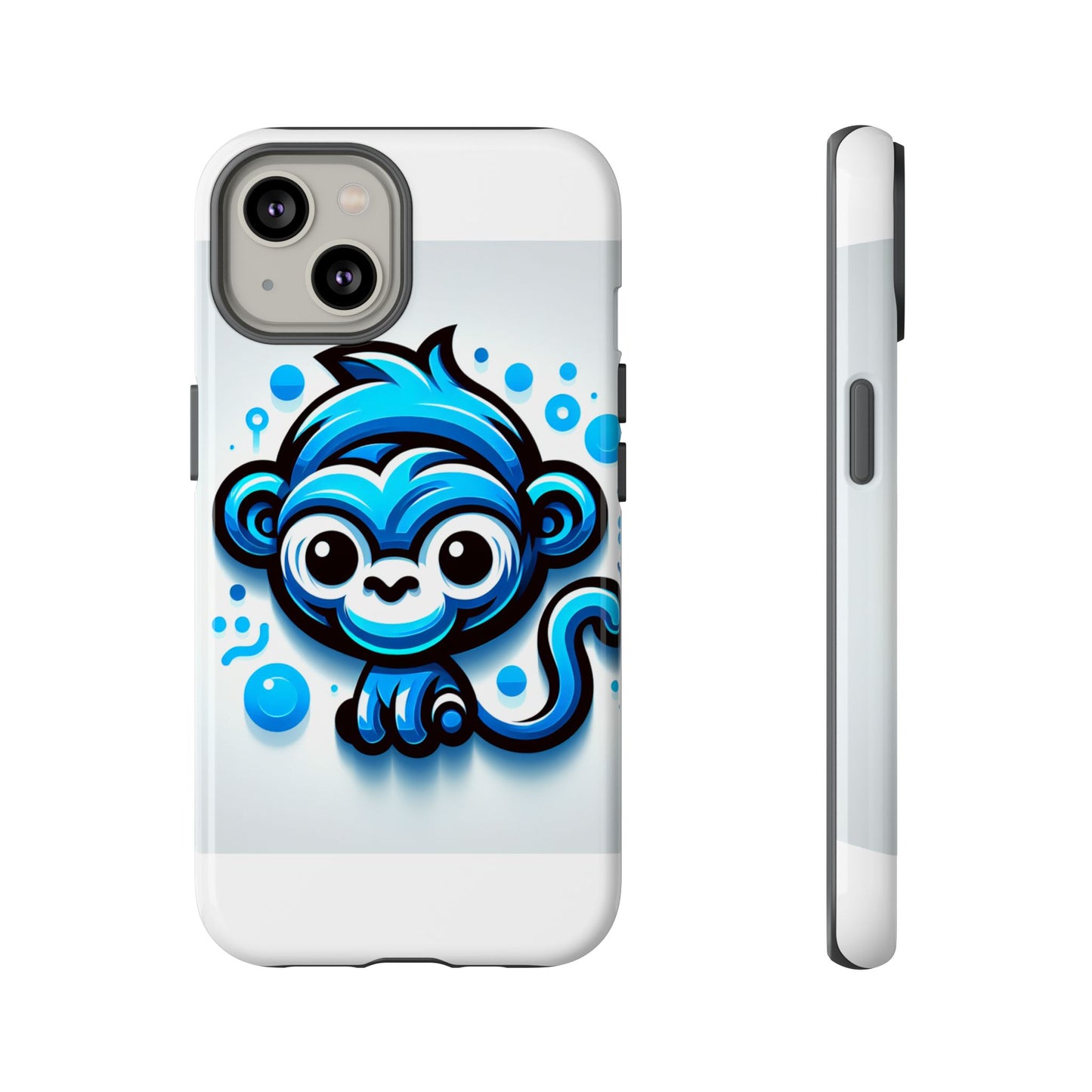 vibrant 3d wrap protective phone case with fun blue monkey design – stylish accessory for men and women – compatible with iphone 13, 14, 15 & 16 – all models including pro, pro max & plus