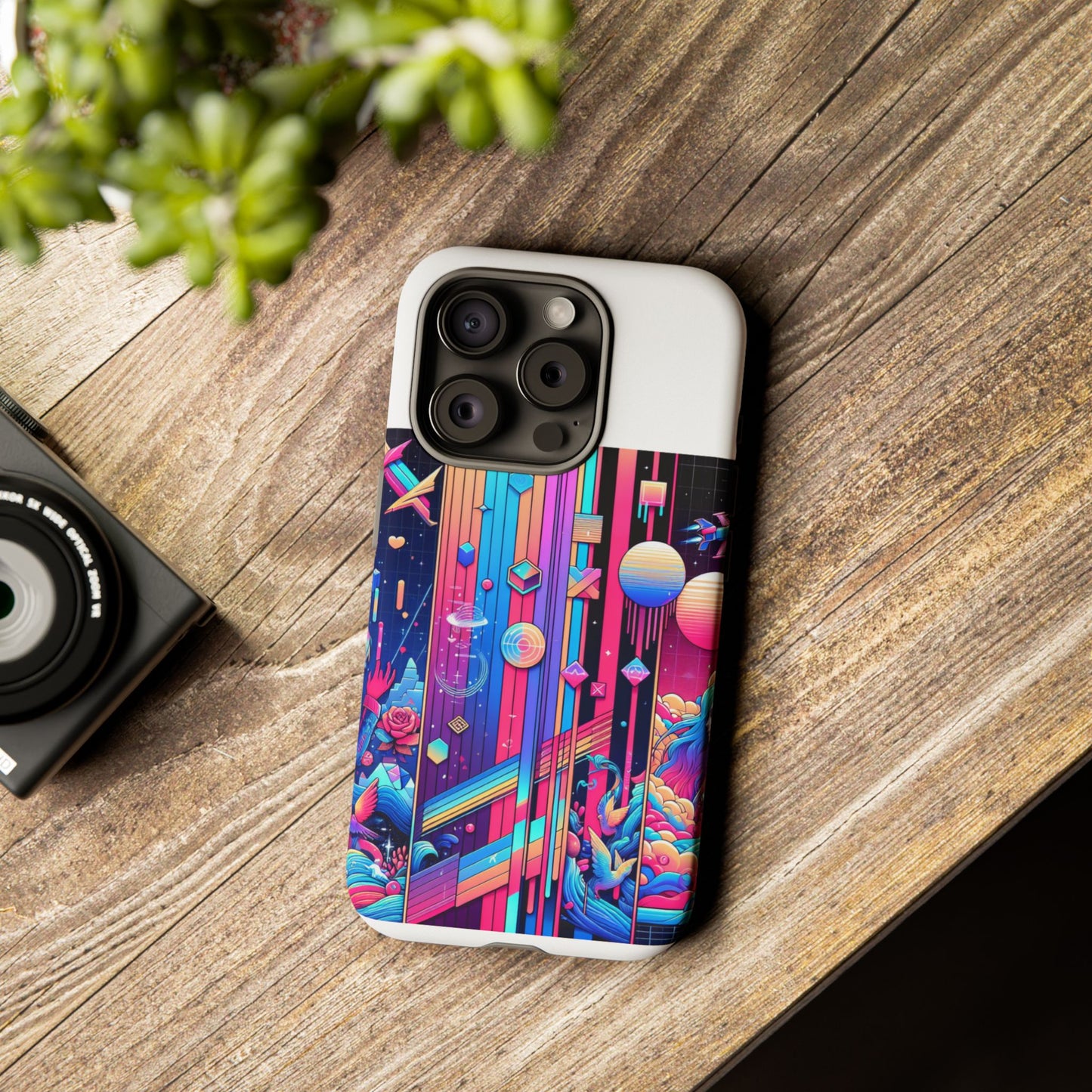 sigma d and scripted protective phone case for smartphones - vibrant 3d wrap design, durable shock absorption, uv protected, ideal gift for anime and comic fans
