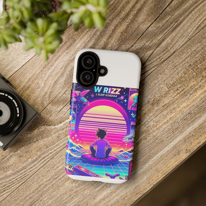 W Rizz L Sleep Schedule Protective Phone Case for Anime Lovers
