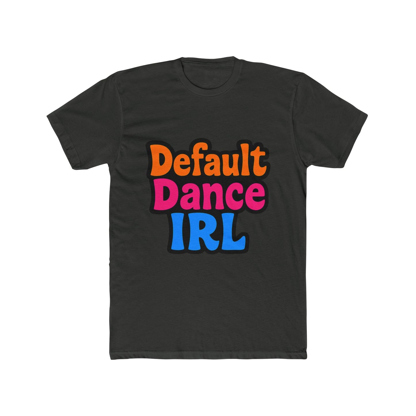 unisex t-shirt featuring multicolor video game inspired default dance design – perfect gift for gamers and enthusiasts