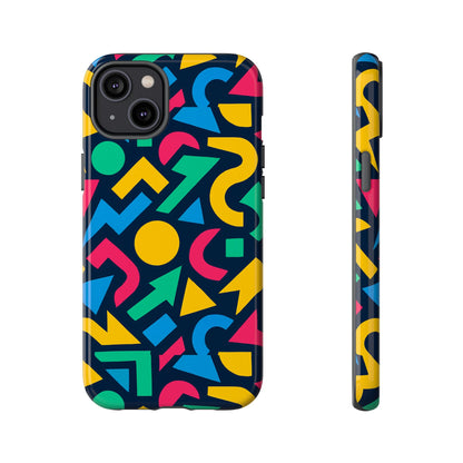 Vibrant 3D Geometric Print Phone Case for Men and Women – Stylish Protection with Multicolour Design, Compatible with iPhone 13, 14, 15 & 16 – All Models Including Pro, Pro Max & Plus