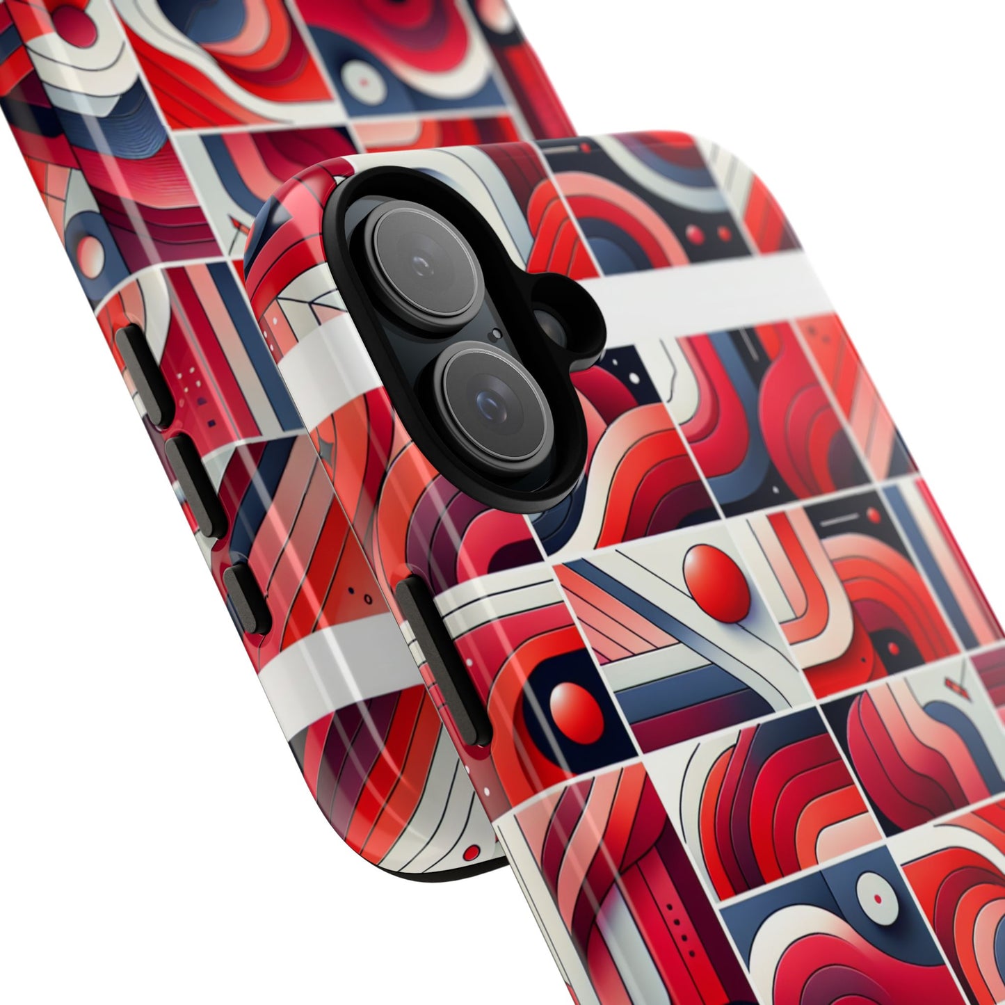 pattern image 3 vibrant shockproof phone case for anime and comic fans - stylish impact protection with abstract art design compatible with iphone 13, 14, 15 & 16 – all models including pro, pro max & plus