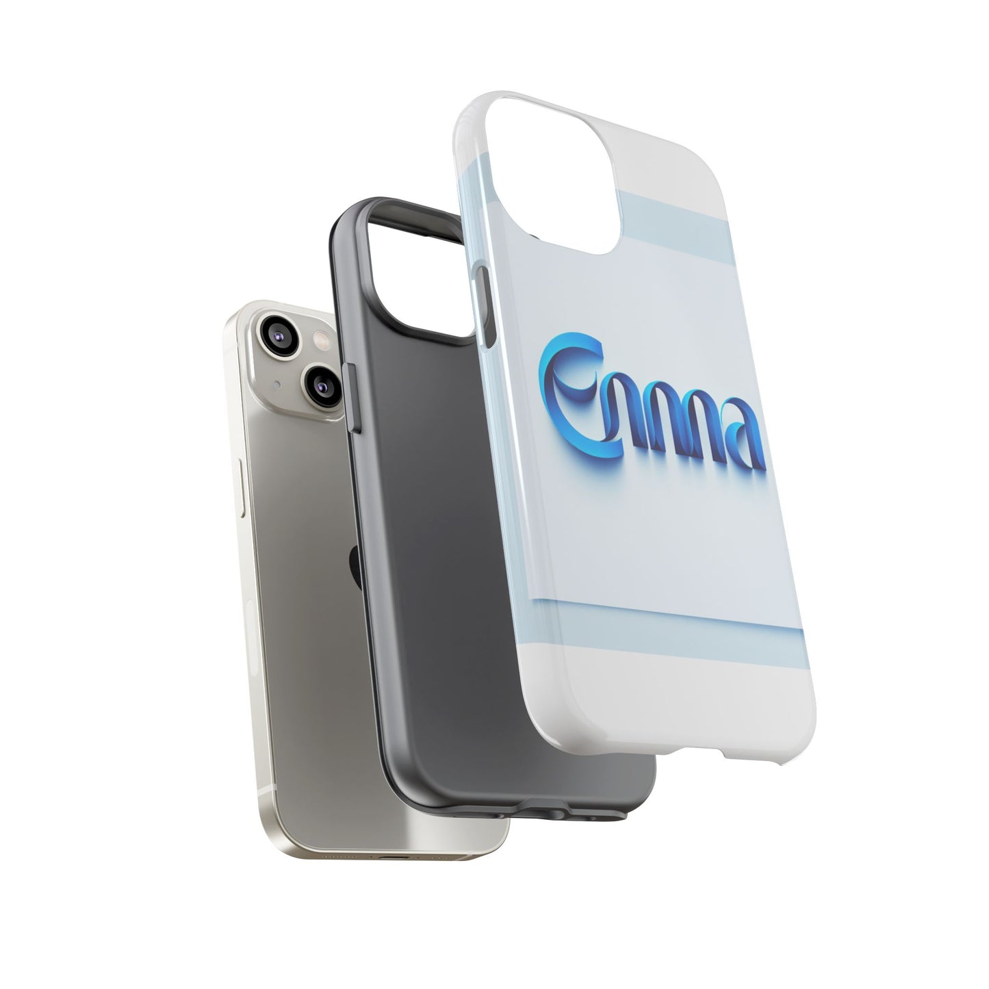 sleek 3d wrap protective phone case in blue glossy design for stylish protection compatible with iphone 13, 14, 15 & 16 – all models including pro, pro max & plus
