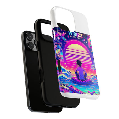 W Rizz L Sleep Schedule Protective Phone Case for Anime Lovers