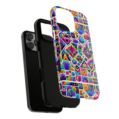 Pattern Image 4 Vibrant Anime Retro Shockproof Phone Case for Men Women