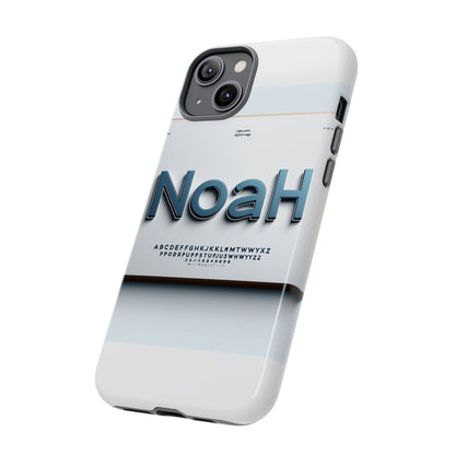 Stylish 3D Text Phone Case with Modern Design in Blue – Trendy Protection for Individuals – Compatible with iPhone 13, 14, 15 & 16 – All Models Including Pro, Pro Max & Plus