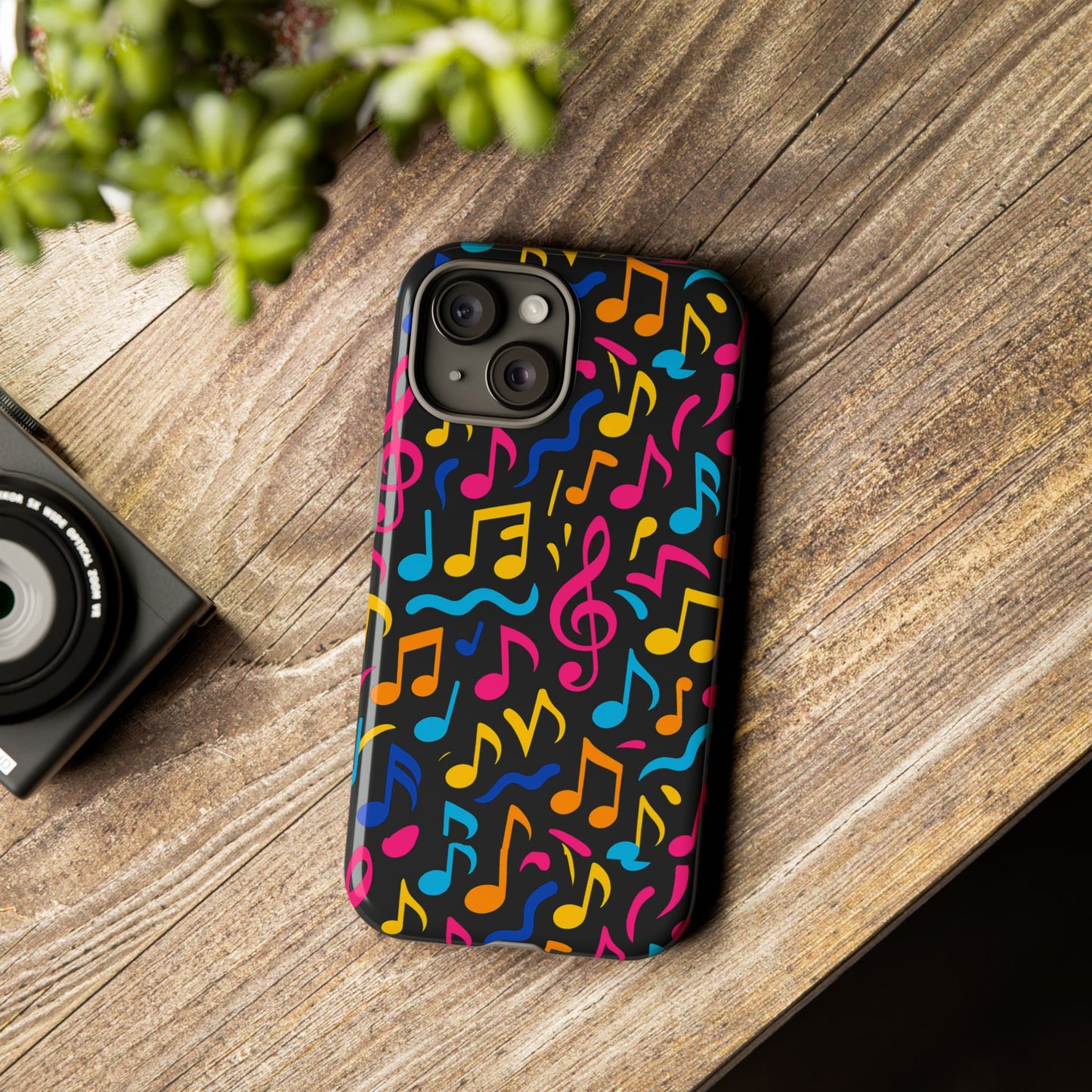 vibrant music themed phone case with colourful 3d design – stylish protection for music lovers – compatible with iphone 13, 14, 15 & 16 – all models including pro, pro max & plus