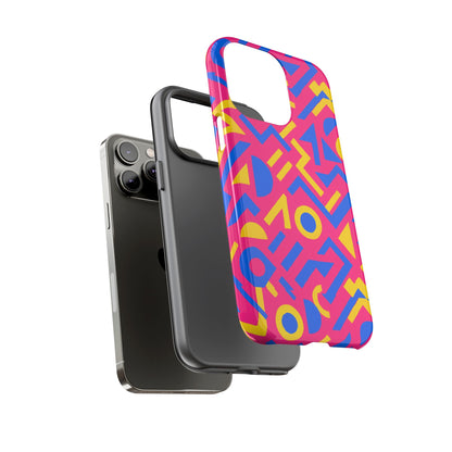 Vibrant Geometric 3D Wrap Protective Phone Case with Multicolour Design for Unique Style Compatible with iPhone 13, 14, 15 & 16 – all models including Pro, Pro Max & Plus