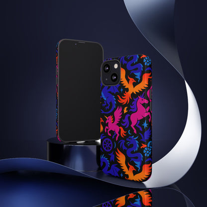 Vibrant 3D Fantasy Design Protective Phone Case for Stylish Protection Compatible with iPhone 13, 14, 15 & 16 – All Models Including Pro, Pro Max & Plus