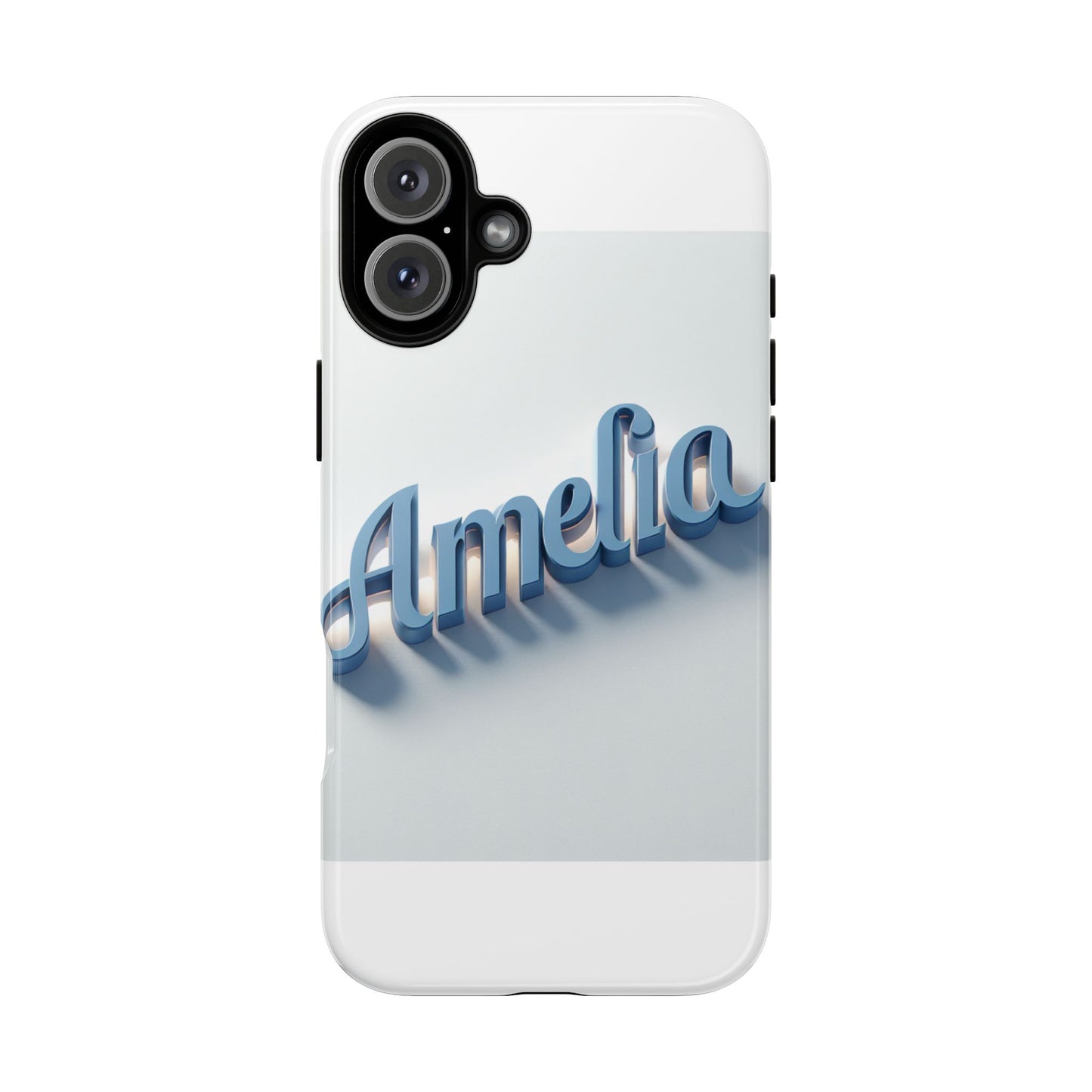 vibrant 3d lettering phone case in blue for self-expression and style compatible with iphone 13, 14, 15 & 16 – all models including pro, pro max & plus