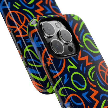 Vibrant 3D Wrap Protective Phone Case with Colourful Sports Design for Unique Style and Expression Compatible with iPhone 13, 14, 15 & 16 – all models including Pro, Pro Max & Plus