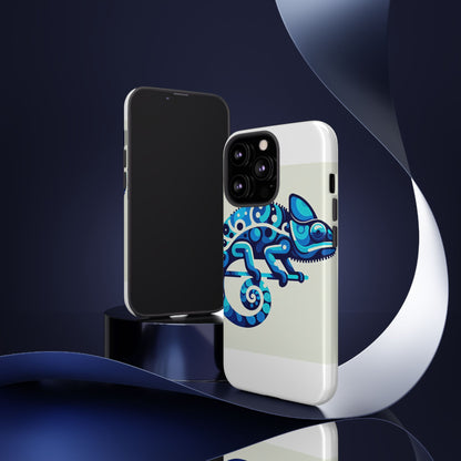 Vibrant 3D Chameleon Phone Case for Stylish Protection with Unique Blue Animal Design Compatible with iPhone 13, 14, 15 & 16 – All Models Including Pro, Pro Max & Plus