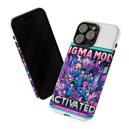 Vibrant Sigma Mode Activated Protective Phone Case for Anime Lovers, 3D Wrap Design, Durable TPU Silicone, UV Protected, Stylish Drop Protection, Gift for Friends