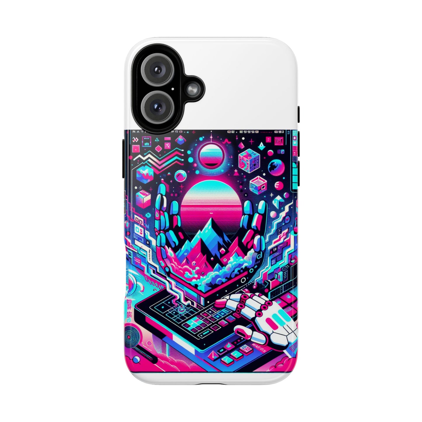 ratio-proof aura protective phone case with 3d wrap design, uv protection, and shock absorption for anime and comic culture fans