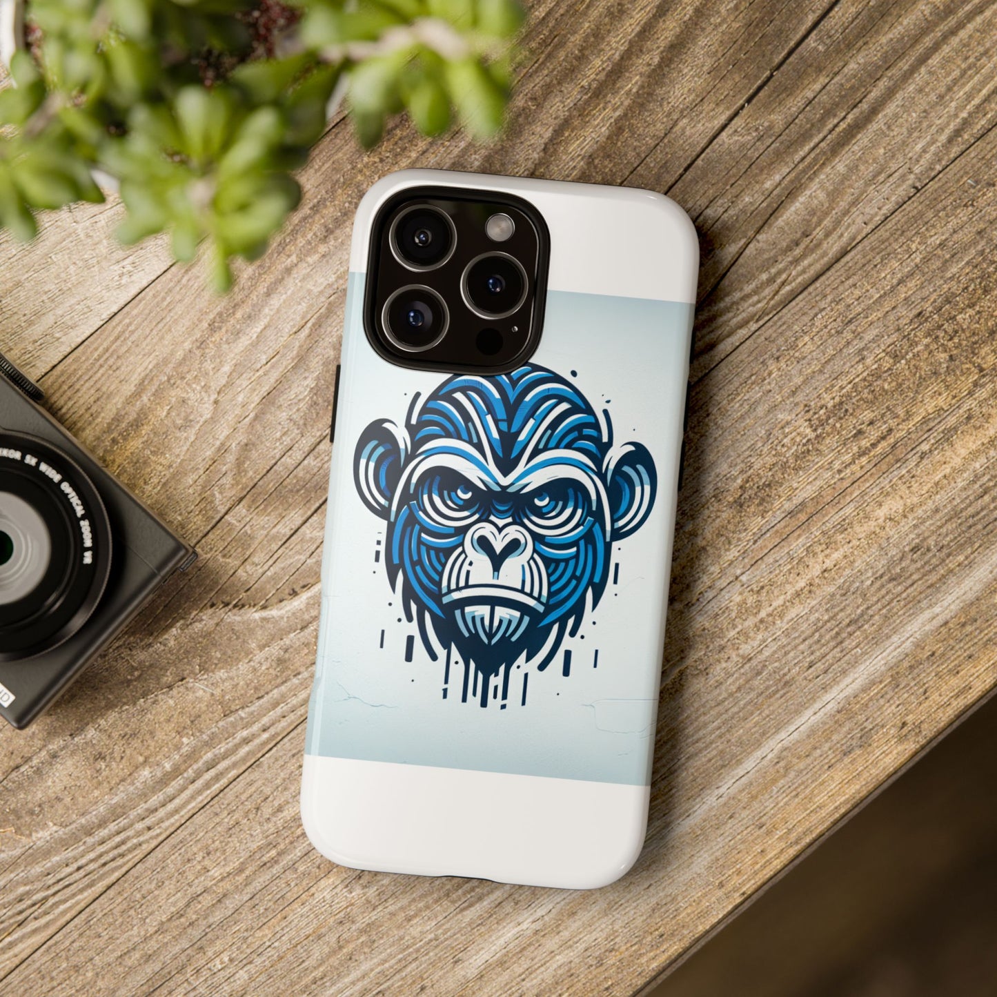 vibrant 3d gorilla design protective phone case for unique style and stylish protection compatible with iphone 13, 14, 15 & 16 – all models including pro, pro max & plus