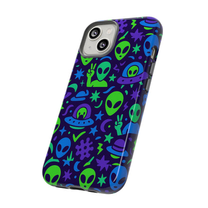 Multicolour Alien 3D Wrap Protective Phone Case, Playful Anime Design for Unisex Self-Expression, Stylish Protection, Compatible with iPhone 13, 14, 15 & 16 – all models including Pro, Pro Max & Plus