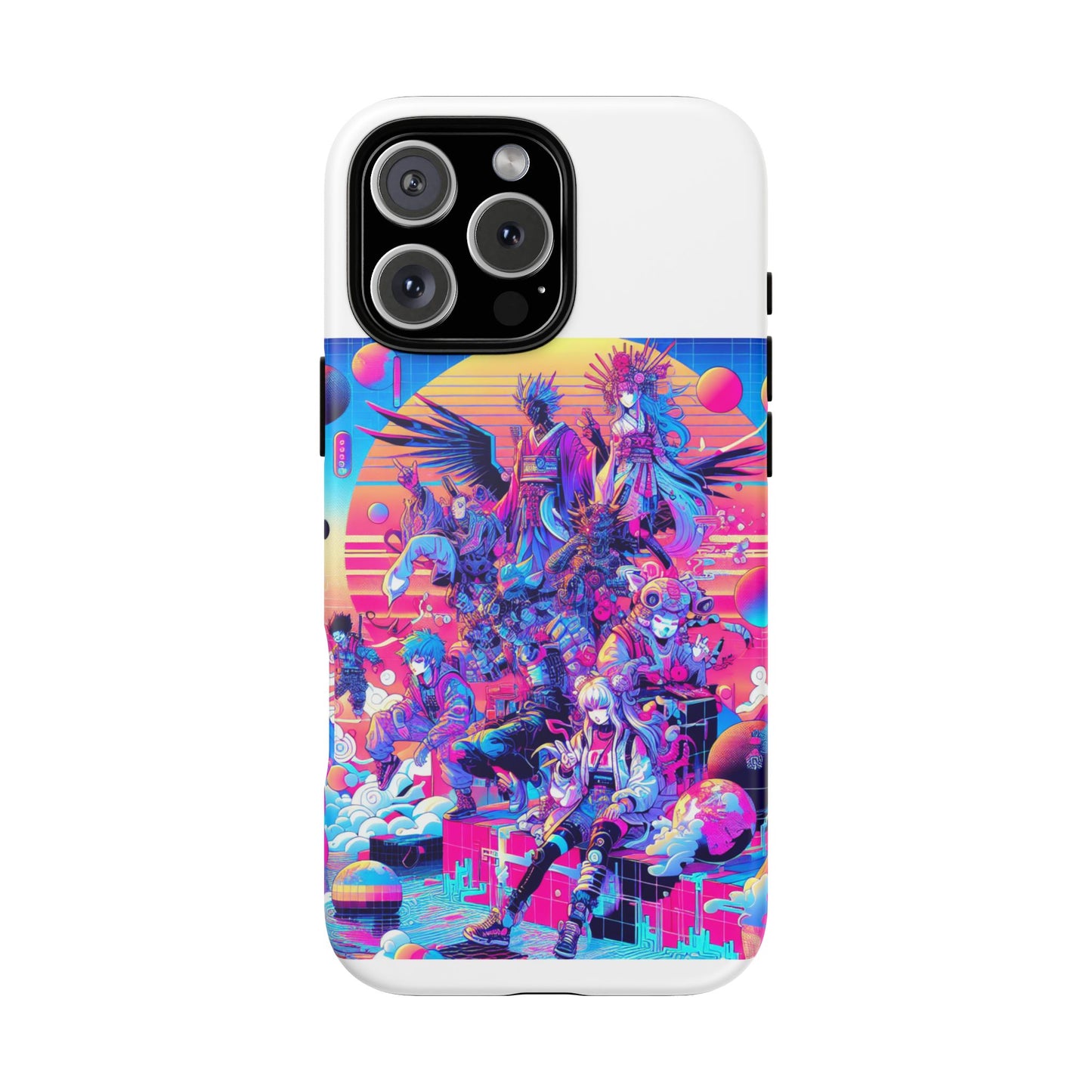 zero npc energy vibrant 3d protective phone case for anime lovers