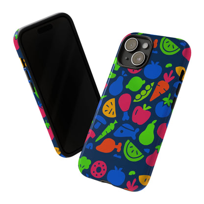 Vibrant 3D Fruit Pattern Protective Phone Case with Glossy Finish for Stylish Protection, Compatible with iPhone 13, 14, 15 & 16 – all models including Pro, Pro Max & Plus