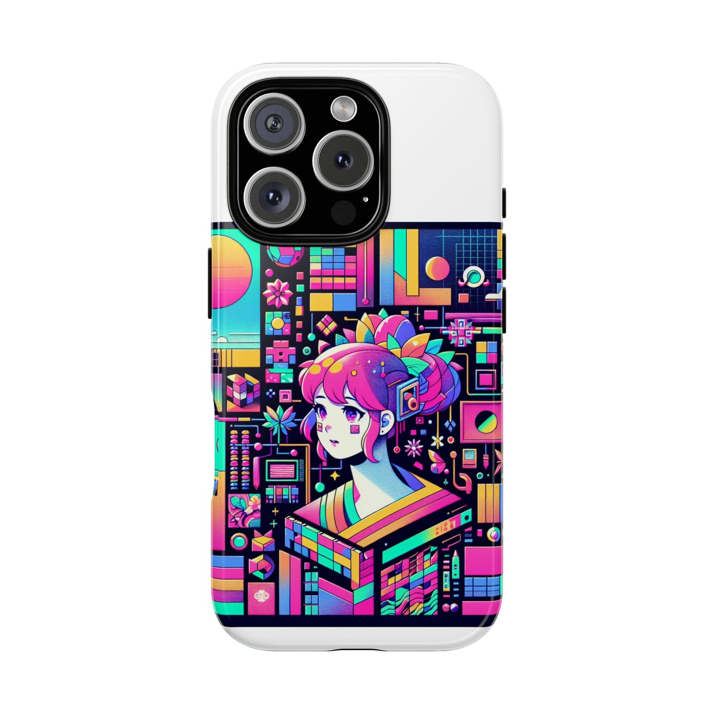 ratio d irl protective phone case with 3d wrap design, uv protected, durable tpu silicone, shock absorbent, ideal for anime and comic culture fans