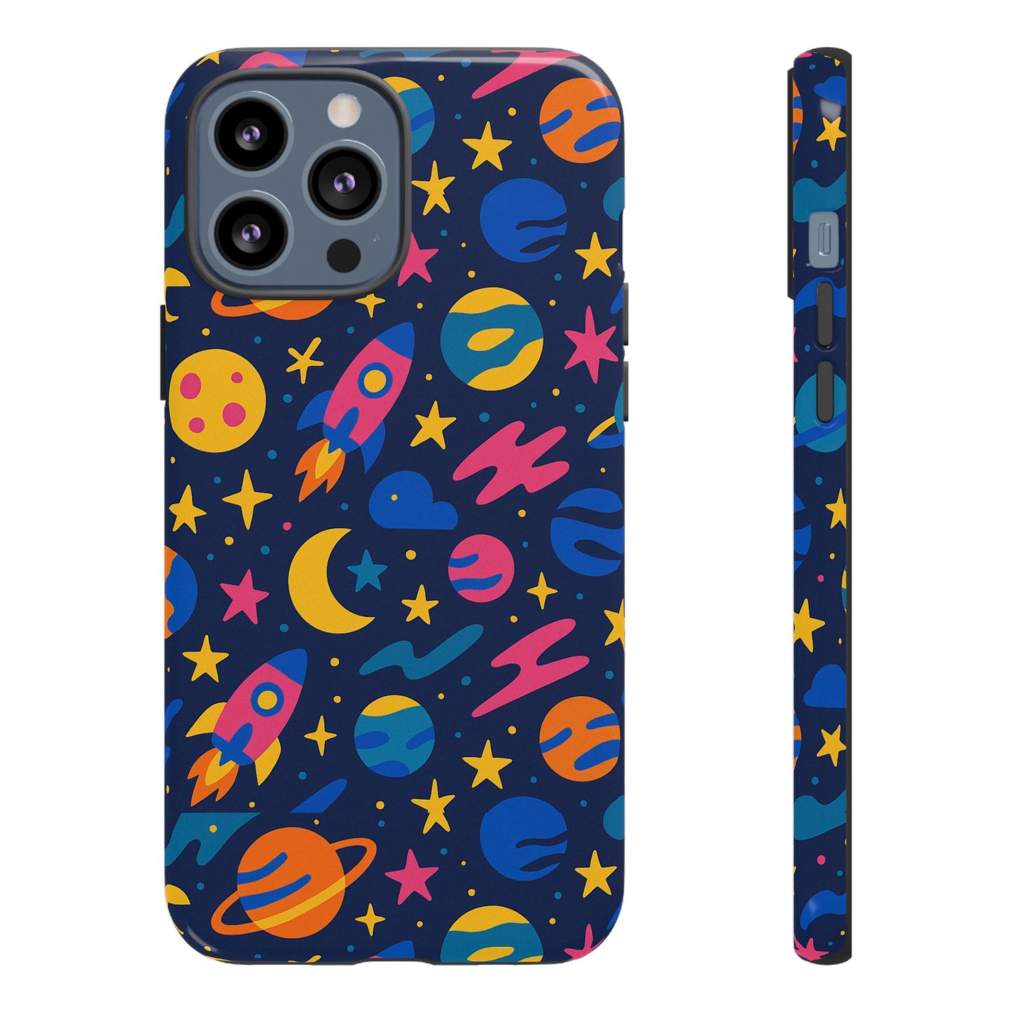 vibrant 3d space theme protective phone case for trendsetters and creatives stylish protection compatible with iphone 13, 14, 15 & 16 – all models including pro, pro max & plus
