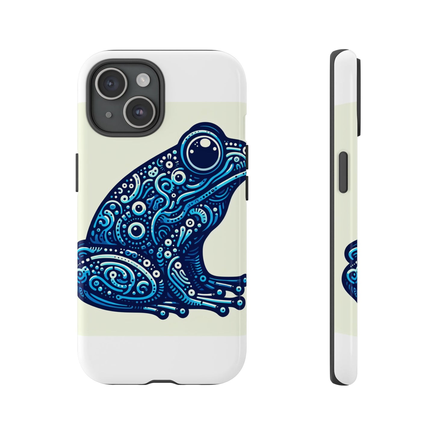 vibrant 3d blue frog design protective phone case for trendsetters – stylish protection compatible with iphone 13, 14, 15 & 16 – all models including pro, pro max & plus