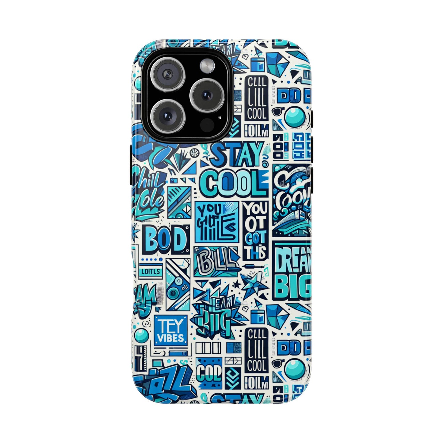 vibrant 3d protective phone case in blue alphabet design for trendy accessories stylish protection compatible with iphone 13, 14, 15 & 16 – all models including pro, pro max & plus