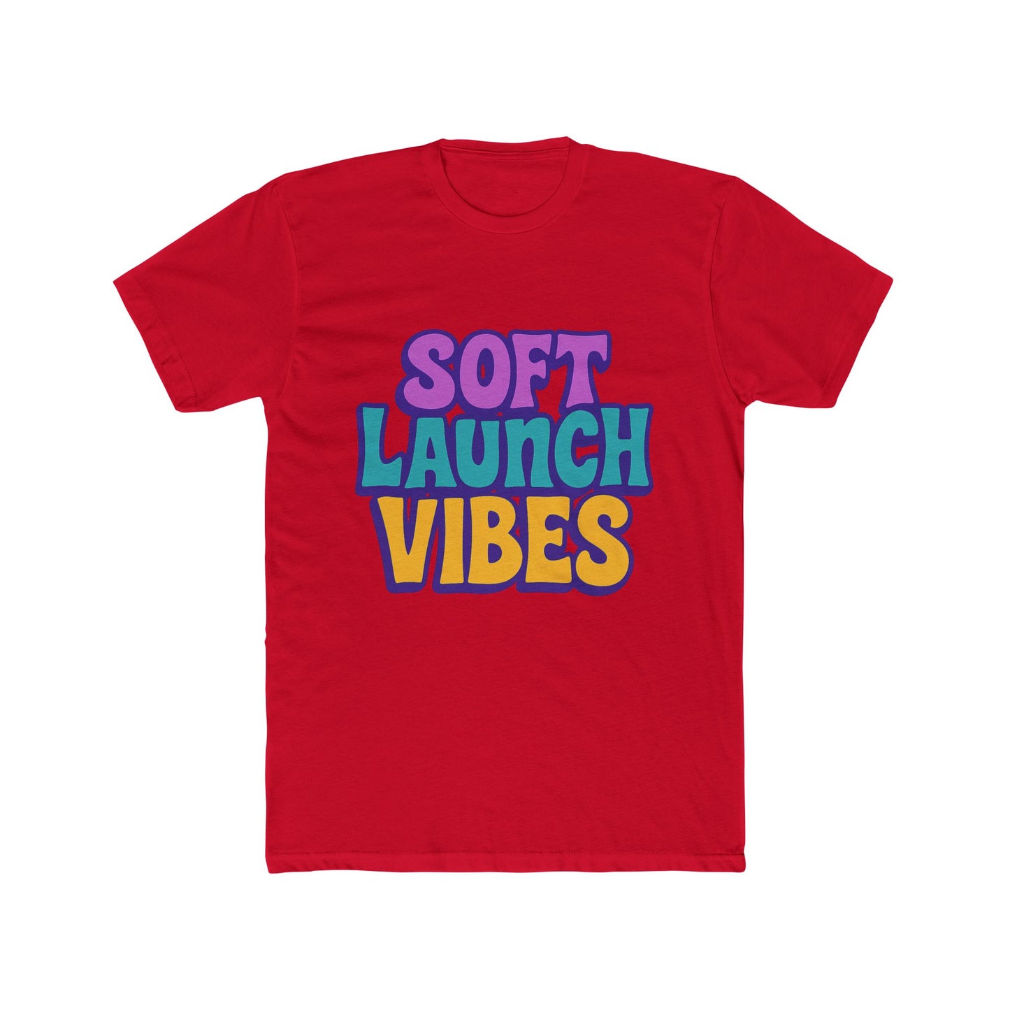 soft launch vibes unisex t-shirt - aesthetic purple tee for casual style, everyday comfort, and unique fashion statements