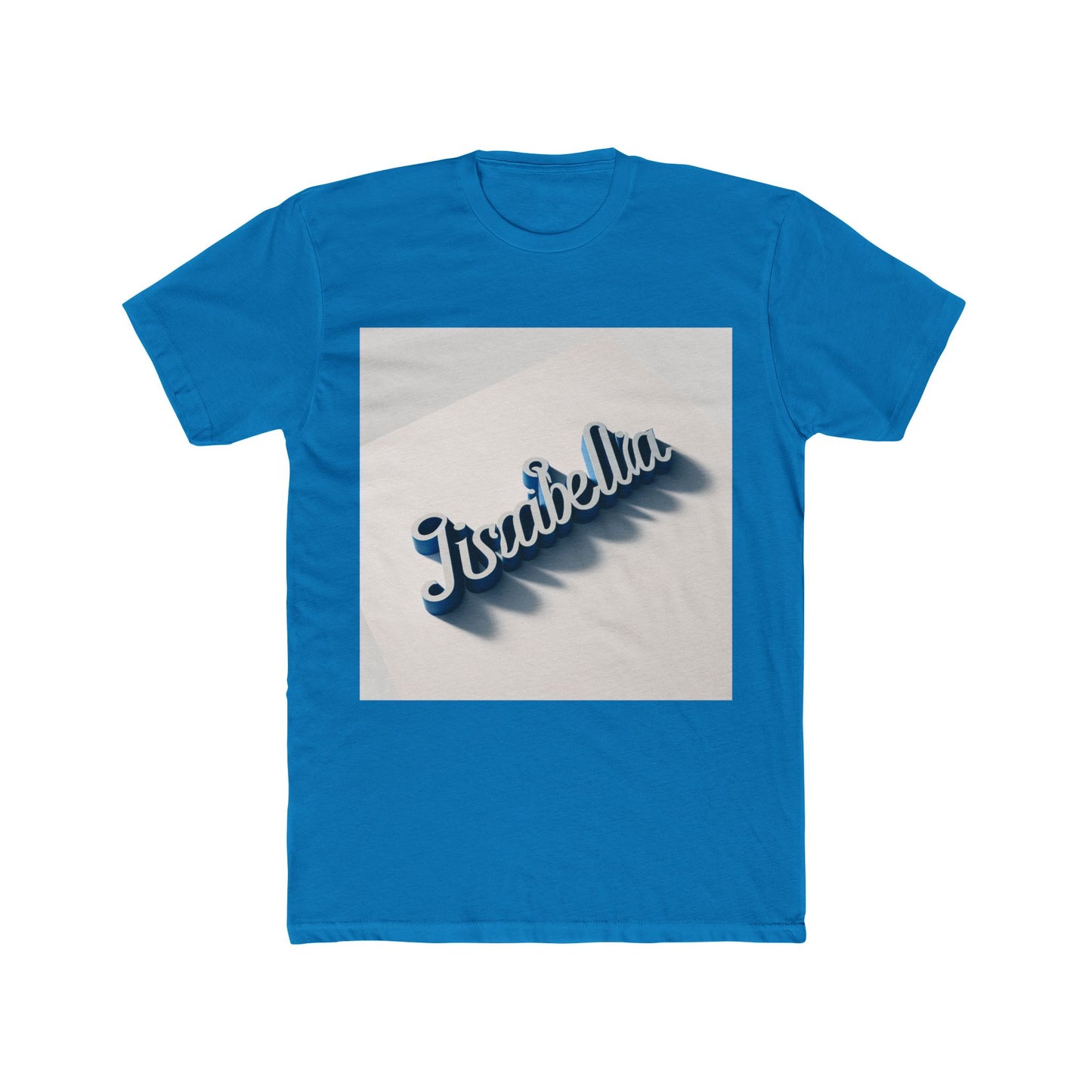 unisex t-shirt – alphabet blue 43 graphic tee for men & women, comfortable cotton blend casual wear