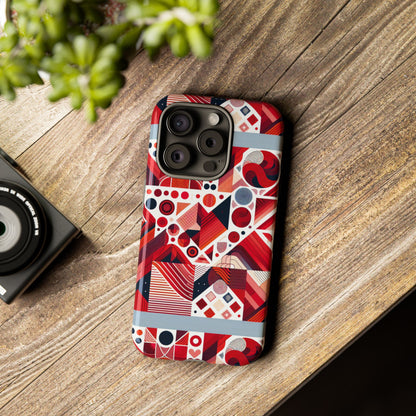 Pattern Image 8 Vibrant Shockproof Phone Case for Kids and Teens with Abstract Geometric Design Compatible with iPhone 13, 14, 15 & 16 – all models including Pro, Pro Max & Plus