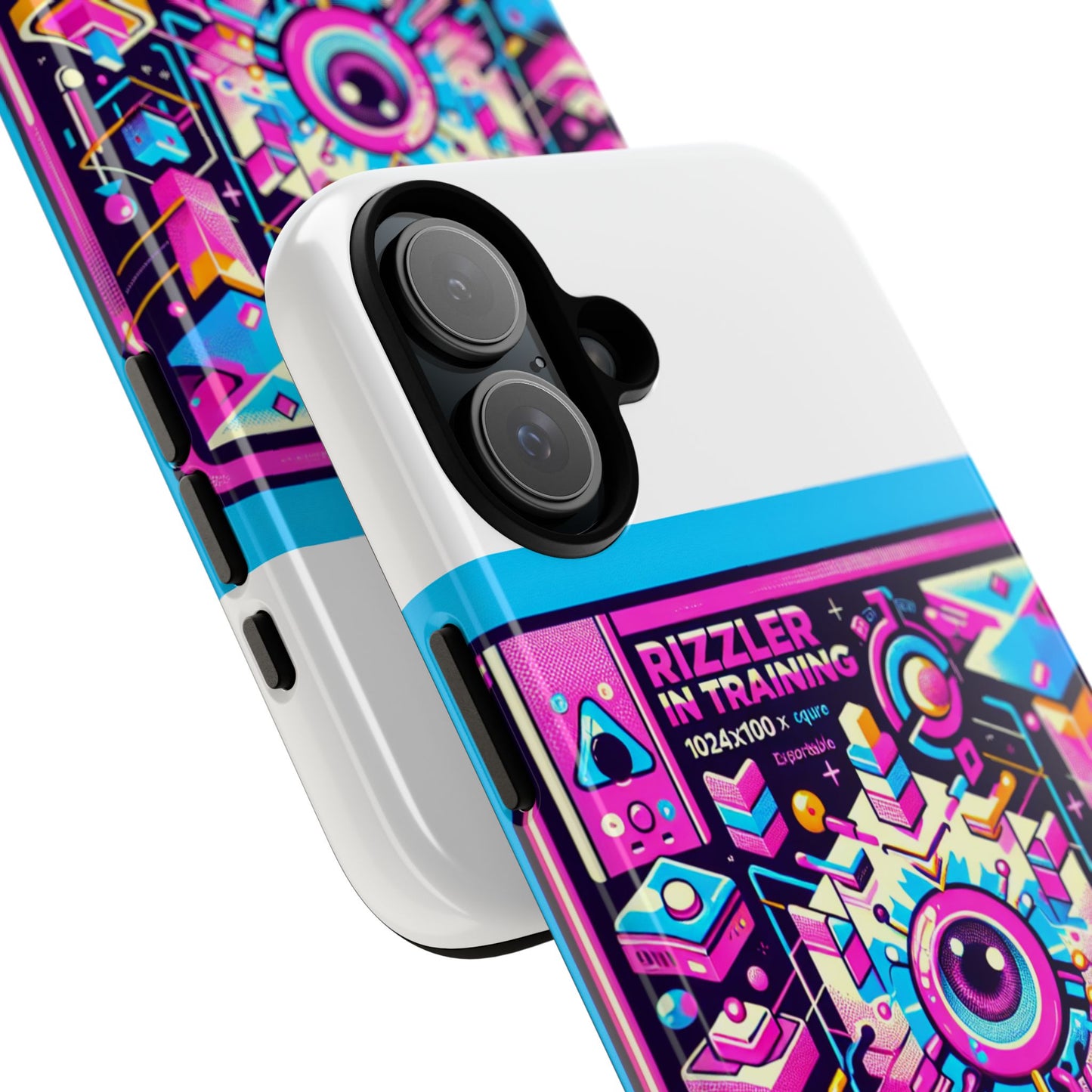 rizzler in training 3d wrap protective phone case for anime lovers