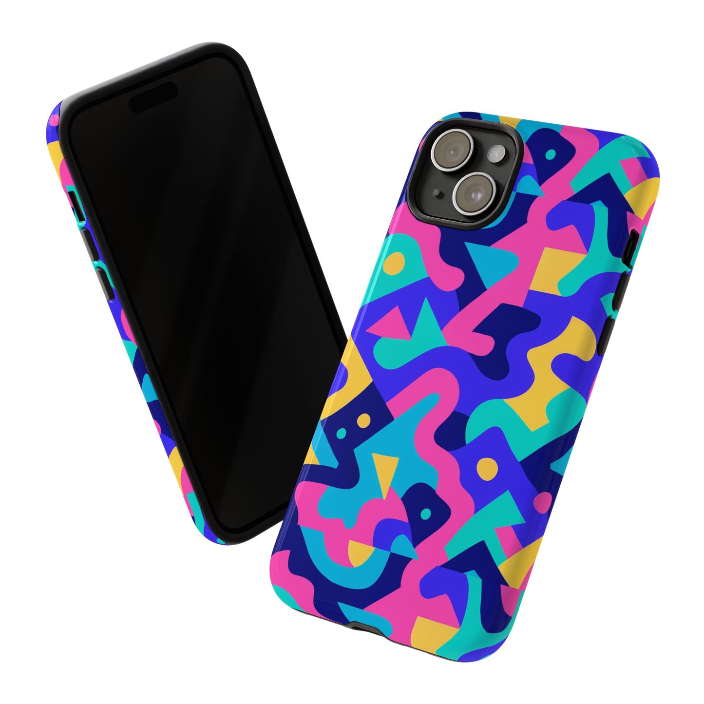 vibrant abstract pattern protective phone case stylish accessory for unique expression compatible with iphone 13, 14, 15 & 16 – all models including pro, pro max & plus